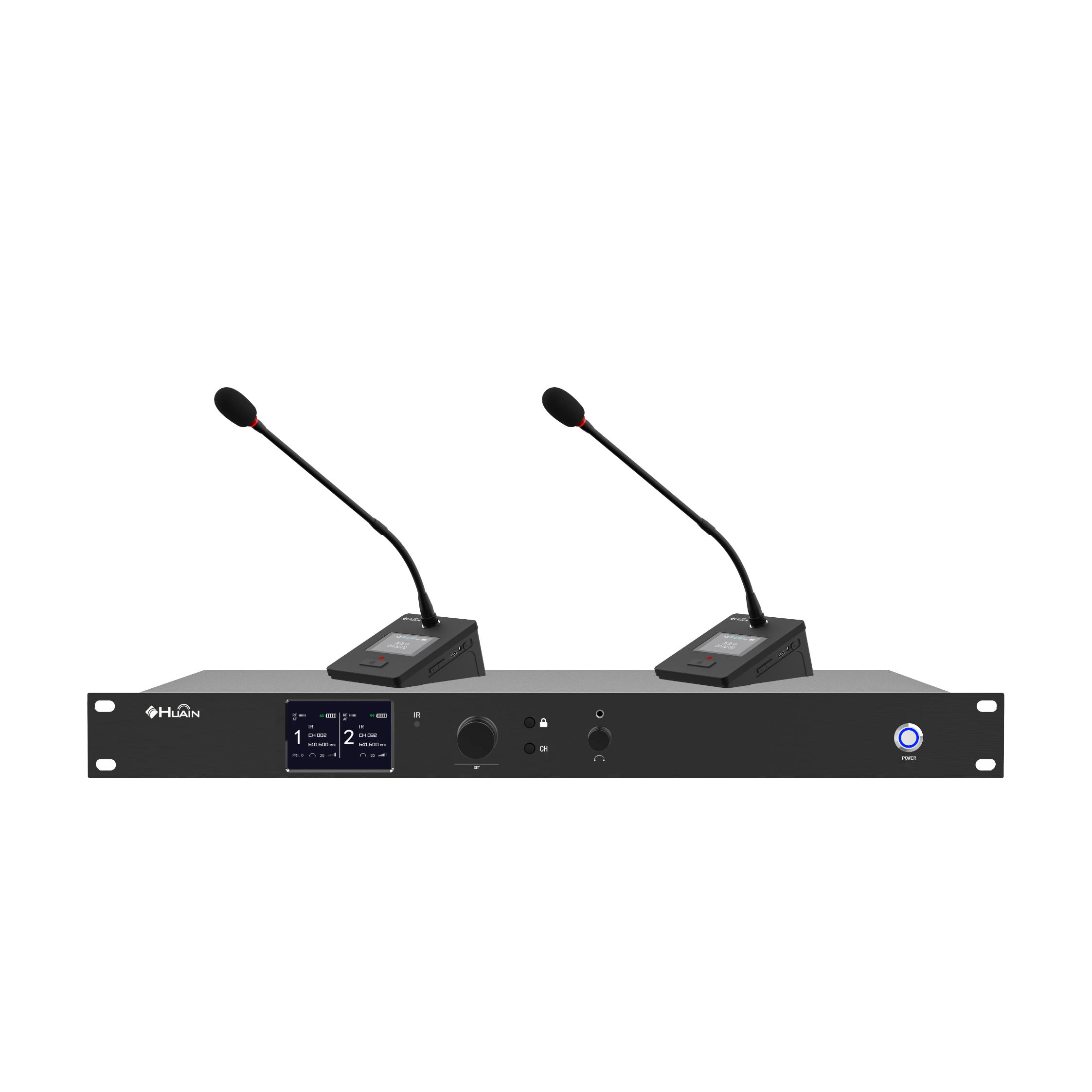 Micro không dây hội nghị HUAIN HY-M1802H (2 kênh)