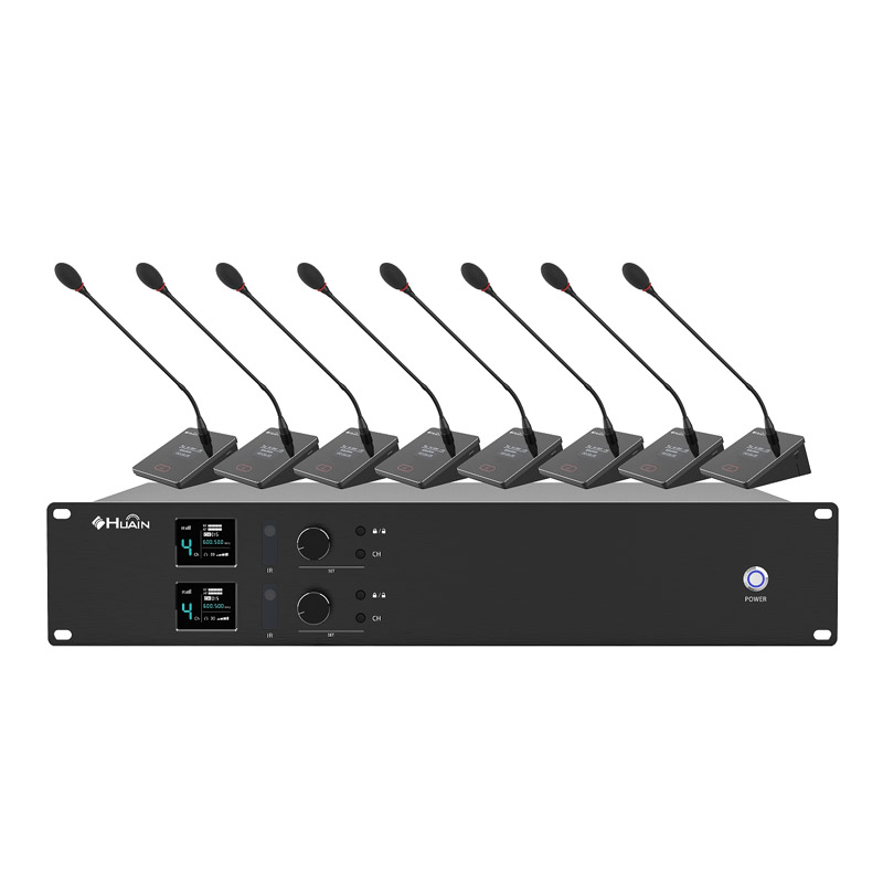 Hệ thống micro không dây 8 kênh HUAIN UHF dành cho hội nghị