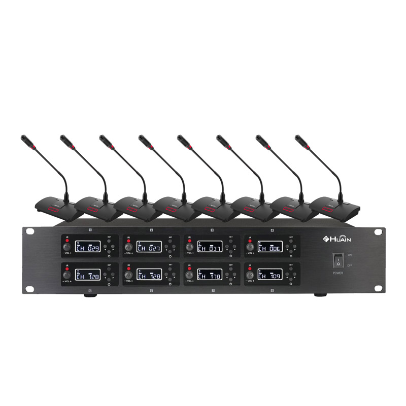 Hệ thống Micro hội nghị không dây UHF 8 kênh – HUAIN